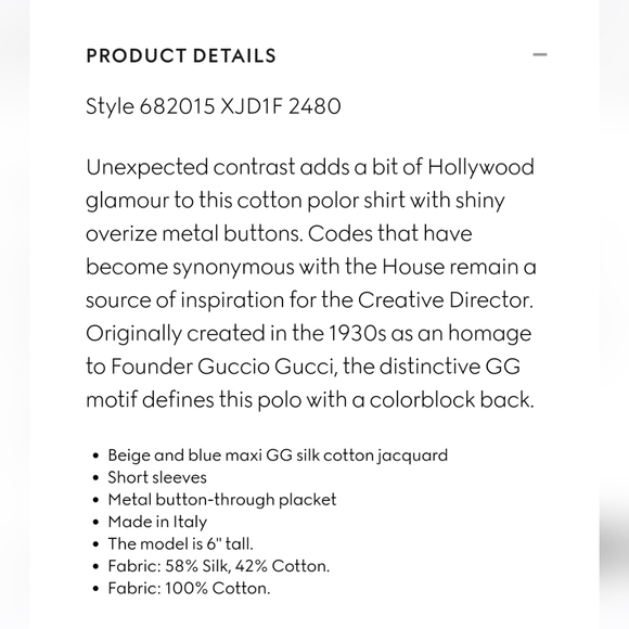 Mens, s, Gucci silk&cotton polo - Picture 11 of 12